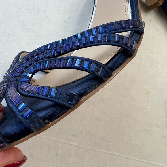 Jewel Badgley Mischka Ocean Kitten Heel Embellished Sandal - Picture 4 of 9